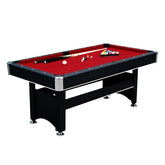 Spartan 6' Pool Table W/Table Tennis Conversion Top (Non-Slate) -Black Finish